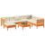 Set canapele grădină cu perne, 8 piese, maro, lemn masiv de pin GartenMobel Dekor