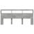 Tăblie de pat cu dulap și LED, gri beton, 220x17x102 cm GartenMobel Dekor
