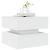 Măsuță de cafea cu lumini LED, alb, 50x50x40 cm GartenMobel Dekor