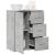 Dulap, gri beton, 60x31x70 cm, lemn prelucrat GartenMobel Dekor