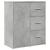 Dulap, gri beton, 60x31x70 cm, lemn prelucrat GartenMobel Dekor