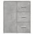 Dulap, gri beton, 60x31x70 cm, lemn prelucrat GartenMobel Dekor