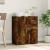 Dulap, stejar fumuriu, 60x31x70 cm, lemn prelucrat GartenMobel Dekor