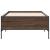 Cadru de pat, stejar maro, 75x190 cm, lemn prelucrat și metal GartenMobel Dekor