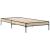 Cadru de pat, stejar sonoma, 90x200 cm, lemn prelucrat și metal GartenMobel Dekor