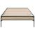 Cadru de pat, stejar sonoma, 90x200 cm, lemn prelucrat și metal GartenMobel Dekor