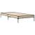 Cadru de pat, stejar sonoma, 90x200 cm, lemn prelucrat și metal GartenMobel Dekor
