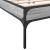 Cadru de pat, gri sonoma, 140x190 cm, lemn prelucrat și metal GartenMobel Dekor
