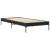 Cadru de pat, negru, 90x190 cm, lemn prelucrat și metal GartenMobel Dekor
