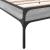 Cadru de pat, gri sonoma, 75x190 cm, lemn prelucrat și metal GartenMobel Dekor