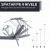 Sezlong pentru gradina, metalic, cu parasolar, material Oxford, gri, 187x58x50 cm, Evelyn GartenVIP DiyLine