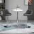 Set 2 scaune de bucatarie/bar, Marion, rotative, piele PU, gri si argintiu, 51.5x48x83-104 cm GartenVIP DiyLine