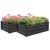 Set 2 paturi/straturi inaltate pentru flori, legume, din otel galvanizat, 30x100x60 cm GartenVIP DiyLine