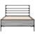 Cadru de pat, gri sonoma, 90x190 cm, lemn prelucrat și metal GartenMobel Dekor