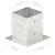 Suporți stâlp, 4 buc., metal galvanizat, 121 mm GartenMobel Dekor