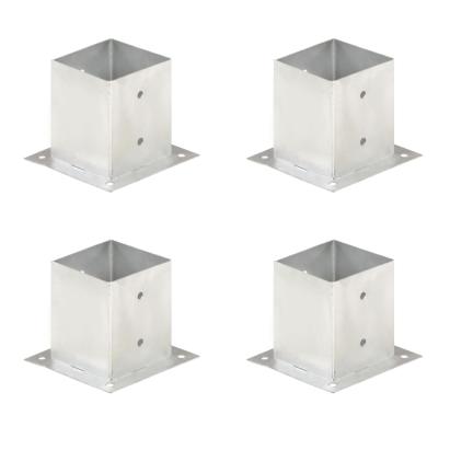 Suporți stâlp, 4 buc., metal galvanizat, 121 mm GartenMobel Dekor