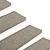 Covoraș scări autoadeziv 15 buc. gri&bej 65x21x4cm aspect sisal GartenMobel Dekor