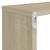 Rafturi de perete cub, 4 buc., stejar sonoma, 80x15x26,5 cm PAL GartenMobel Dekor