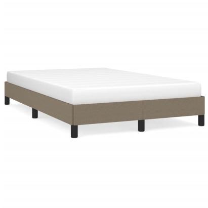 Cadru de pat, gri taupe, 120x190 cm, material textil GartenMobel Dekor
