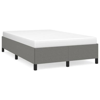 Cadru de pat, gri închis, 120x190 cm, material textil GartenMobel Dekor