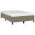 Cadru de pat, gri taupe, 120x190 cm, material textil GartenMobel Dekor