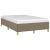 Cadru de pat, gri taupe, 120x190 cm, material textil GartenMobel Dekor