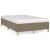 Cadru de pat, gri taupe, 120x190 cm, material textil GartenMobel Dekor