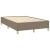 Cadru de pat, gri taupe, 120x190 cm, material textil GartenMobel Dekor