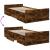 Cadru de pat cu sertare stejar fumuriu 90x190 cm lemn prelucrat GartenMobel Dekor