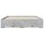 Cadru de pat cu sertare, gri beton, 140x200 cm, lemn prelucrat GartenMobel Dekor