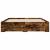 Cadru pat cu sertare stejar fumuriu 140x200 cm lemn prelucrat GartenMobel Dekor