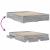 Cadru de pat cu sertare gri sonoma 140x200 cm lemn prelucrat GartenMobel Dekor