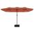 Umbrelă de soare cu două capete, cărămiziu, 449x245 cm GartenMobel Dekor