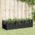 Jardinieră de grădină cu spalier, negru, 123,5x43,5x43,5 cm, PP GartenMobel Dekor