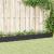 Jardinieră de grădină cu țăruși, negru, 362,5x42,5x28,5 cm, PP GartenMobel Dekor
