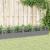 Jardinieră grădină cu țăruși gri deschis 363,5x43,5x43,5 cm, PP GartenMobel Dekor