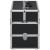 Casetă de cosmetice, negru, 37 x 24 x 35 cm, aluminiu GartenMobel Dekor