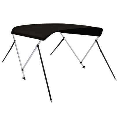 Parasolar barcă Bimini cu 2 arcuri, negru, 178x138x96 cm GartenMobel Dekor