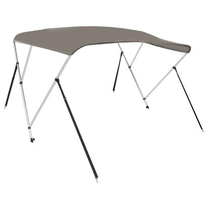 Parasolar barcă Bimini cu 3 arcuri, gri, 184x170x133 cm GartenMobel Dekor
