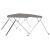Parasolar barcă Bimini cu 4 arcuri, gri, 236x228x127 cm GartenMobel Dekor