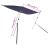 Extensie parasolar T-Top, bleumarin, 174x205x(115-194) cm GartenMobel Dekor