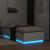 Cadru de pat cu lumini LED, alb, 90x190 cm, lemn prelucrat GartenMobel Dekor