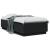 Cadru de pat cu lumini LED, negru, 90x190 cm, lemn prelucrat GartenMobel Dekor