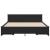 Cadru de pat cu sertare, negru, 135x190 cm, lemn prelucrat GartenMobel Dekor