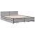 Cadru de pat cu sertare, gri sonoma, 135x190 cm, lemn prelucrat GartenMobel Dekor