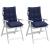 Perne scaune cu spătar jos, 2 buc., bleumarin, textil oxford GartenMobel Dekor
