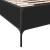 Cadru de pat, negru, 90x190 cm, lemn prelucrat și metal GartenMobel Dekor