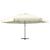 Umbrelă de soare cu stâlp aluminiu, alb nisipiu, 600 cm  GartenMobel Dekor