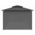Pavilion cu perdele, antracit, 600 x 298 x 270 cm GartenMobel Dekor