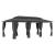 Pavilion cu perdele, antracit, 600 x 298 x 270 cm GartenMobel Dekor